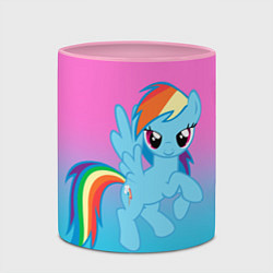 Кружка 3D My Little Pony, цвет: 3D-белый + розовый — фото 2