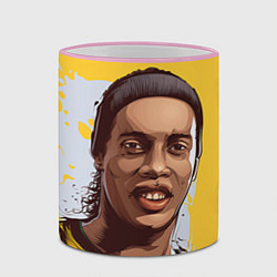 Кружка 3D Ronaldinho Art, цвет: 3D-розовый кант — фото 2