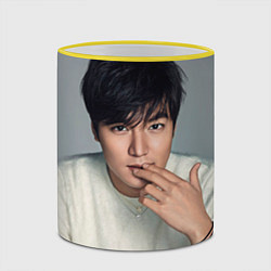 Кружка 3D Lee Min Ho, цвет: 3D-желтый кант — фото 2