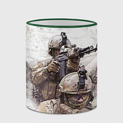 Кружка 3D ФСБ Альфа, цвет: 3D-зеленый кант — фото 2