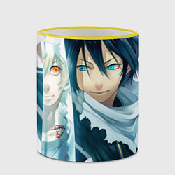 Кружка 3D Бездомный бог, цвет: 3D-желтый кант — фото 2