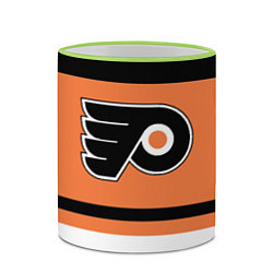 Кружка 3D Philadelphia Flyers, цвет: 3D-светло-зеленый кант — фото 2