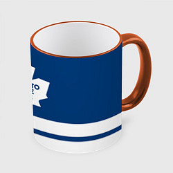 Кружка 3D Toronto Maple Leafs, цвет: 3D-оранжевый кант