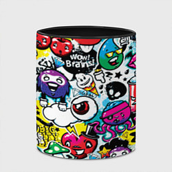 Кружка 3D Bombing, цвет: 3D-белый + черный — фото 2