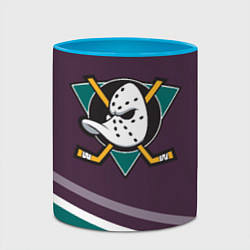 Кружка 3D Anaheim Ducks Selanne, цвет: 3D-белый + небесно-голубой — фото 2