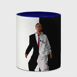 Кружка 3D Eminem: Black & White, цвет: 3D-белый + синий — фото 2