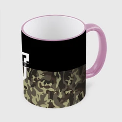 Кружка 3D FCK U: Camo, цвет: 3D-розовый кант