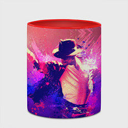 Кружка 3D Michael Jackson: Moon, цвет: 3D-белый + красный — фото 2