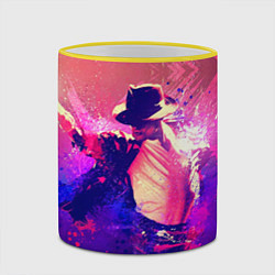 Кружка 3D Michael Jackson: Moon, цвет: 3D-желтый кант — фото 2