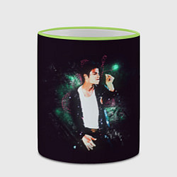 Кружка 3D Michael Jackson, цвет: 3D-светло-зеленый кант — фото 2