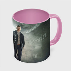 Кружка 3D Шерлок и Доктор, цвет: 3D-белый + розовый