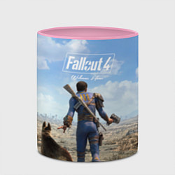 Кружка 3D Fallout 4: Welcome Home, цвет: 3D-белый + розовый — фото 2