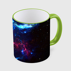 Кружка 3D Космос, цвет: 3D-светло-зеленый кант