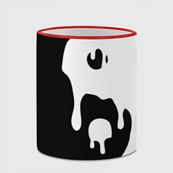 Кружка 3D Инь Янь, цвет: 3D-красный кант — фото 2