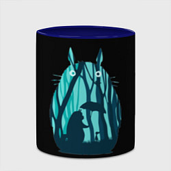Кружка 3D Тоторо в лесу, цвет: 3D-белый + синий — фото 2
