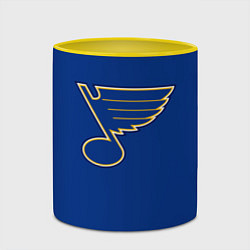 Кружка 3D St Louis Blues: Tarasenko 91, цвет: 3D-белый + желтый — фото 2