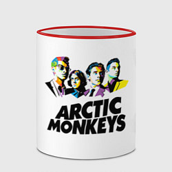 Кружка 3D Arctic Monkeys: Music Wave, цвет: 3D-красный кант — фото 2