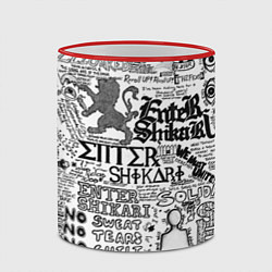 Кружка 3D Enter Shikari: Words, цвет: 3D-красный кант — фото 2