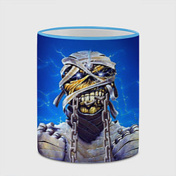 Кружка 3D Iron Maiden: Mummy, цвет: 3D-небесно-голубой кант — фото 2