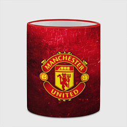 Кружка 3D Манчестер Юнайтед, цвет: 3D-красный кант — фото 2