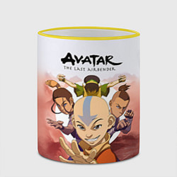 Кружка 3D Avatar: The last airbender, цвет: 3D-желтый кант — фото 2