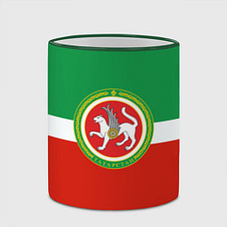 Кружка 3D Татарстан: флаг цвета 3D-зеленый кант — фото 2