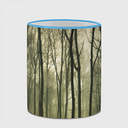 Кружка 3D Чарующий лес, цвет: 3D-небесно-голубой кант — фото 2