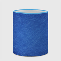 Кружка 3D Текстура, цвет: 3D-небесно-голубой кант — фото 2