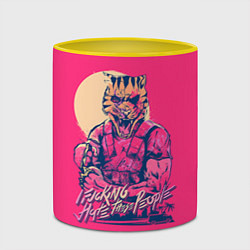 Кружка 3D If juking hate these people, цвет: 3D-белый + желтый — фото 2