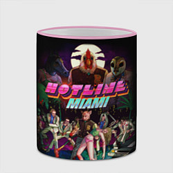 Кружка 3D Hotline Miami, цвет: 3D-розовый кант — фото 2