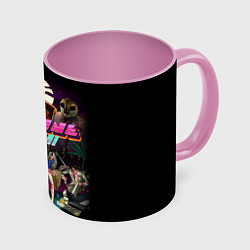 Кружка 3D Hotline Miami, цвет: 3D-белый + розовый