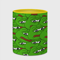 Кружка 3D Sad frogs, цвет: 3D-белый + желтый — фото 2