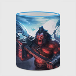 Кружка 3D Axe, цвет: 3D-небесно-голубой кант — фото 2