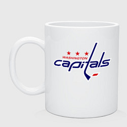 Кружка керамическая Washington Capitals, цвет: белый