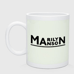 Кружка керамическая Marilyn Manson, цвет: фосфор