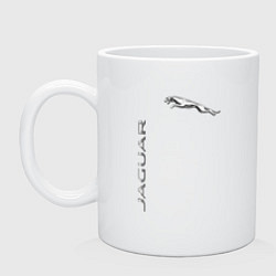 Кружка керамическая Jaguar Motors, цвет: белый