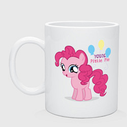 Кружка керамическая Young Pinkie Pie, цвет: белый