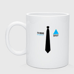 Кружка керамическая RK800: Made in Detroit, цвет: белый
