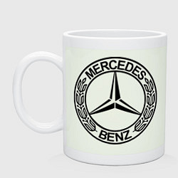 Кружка керамическая Mercedes-Benz, цвет: фосфор
