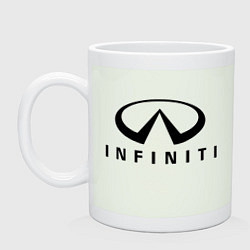 Кружка керамическая Infiniti logo, цвет: фосфор