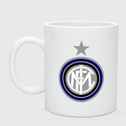 Кружка керамическая Inter FC, цвет: белый