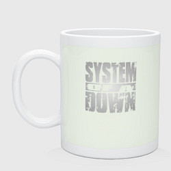 Кружка керамическая System of a Down, цвет: фосфор