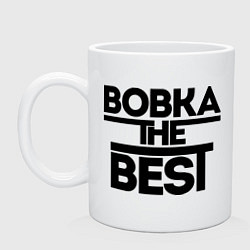 Кружка керамическая Вовка the best, цвет: белый