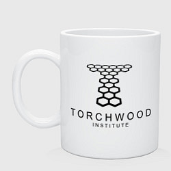 Кружка керамическая Torchwood Institute, цвет: белый