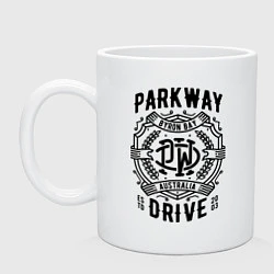 Кружка керамическая Parkway Drive: Australia, цвет: белый