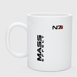 Кружка керамическая MASS EFFECT N7, цвет: белый