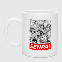 Кружка керамическая SENPAI, цвет: белый