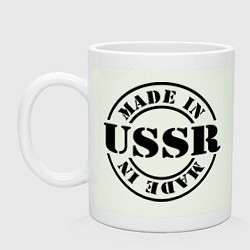 Кружка керамическая Made in USSR, цвет: фосфор