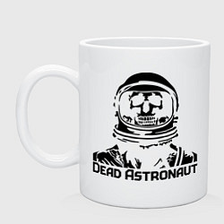 Кружка керамическая Dead Astronaut (мертвый астронавт), цвет: белый