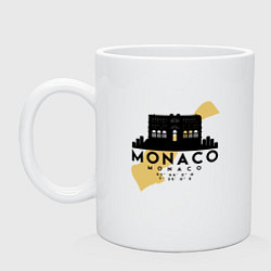 Кружка керамическая Монако, цвет: белый